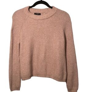 TAHARI Size XS Blush Pink Ribbed Pullover Sweater